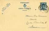 P026-123 - Entier Postal - Carte Postale N°123 - Lion écusson 50c Bleu NF De 1941 - Cachet Turnhout 22-10-1942 - Avocat - Postcards 1934-1951
