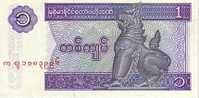 MYANMAR    1 Kyat  Non Daté (1996)   Pick 69    *****BILLET  NEUF***** - Myanmar