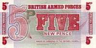 GRANDE BRETAGNE  5 Pence Militaire Non Daté (1972)  Pick M44   ****BILLET  NEUF**** - Other & Unclassified