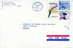 NATATION TIMBRES UR LETTRE USA 1976 JEUX OLYMPIQUES DE MONTREAL - Ete 1976: Montréal