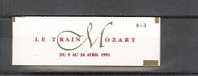 Carnet YT 2614-C11 : Le Train Mozart - Moderne : 1959-...