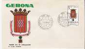 ESPAGNE / FDC / GERONA / 1963 - Timbres