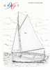 Brest 96, Carte Pub., Sloop Coquillier De Brest En 1920, Dessin De P. Mallet Magnifique!!! - Fishing Boats