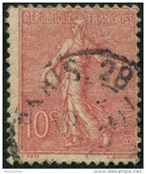 Pays : 189,03 (France : 3e République)  Yvert Et Tellier N° :  129 (o) - 1903-60 Semeuse Lignée