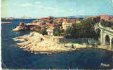 Marseille 13 55/6 La Corniche Le Petit Nice Et Le Iles - Carte Petit Format - - Endoume, Roucas, Corniche, Beaches