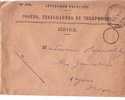 LETTRE  DE SERVICE DE 1939 AVEC ENVELOPPE &  CACHET PTT DE DIRECTION  TAD MANUEL - Lettere In Franchigia Civile