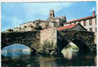 BELLAC - Le Vieux Pont De Pierre Dominé Par Le Clocher Carré De L'Eglise. - Bellac