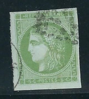 FRANCE Nº 42 Obl. Signe Darteyre - 1870 Bordeaux Printing