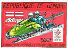 BOBSLEIGH TIMBRE NEUF REPUBLIQUE DE GUINEE J.O CALGARY 1988 - Wintersport (Sonstige)