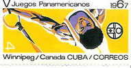 GYMNASTIQUE GRS TIMBRE NEUF CUBA JEUX PANAMERICAINS 1967 - Gymnastics