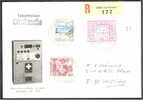 SWITZERLAND FRAMA STAMP ON REGISTERED COVER - Timbres D'automates