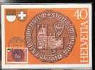 SUISSE CARTE MAXIMUM NUM YVERT 1132 ANCIEN SCEAU DE FRIBOURG - Cartas Máxima