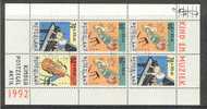 Nederland 1992, Mi 1451/53 + Blok 37, Gebruikt - Andere & Zonder Classificatie