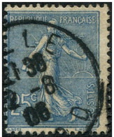 Pays : 189,03 (France : 3e République)  Yvert Et Tellier N° :  132 (o) - 1903-60 Säerin, Untergrund Schraffiert