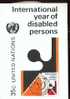 NATIONS UNIES NEW-YORK CARTE MAXIMUM NUM.YVERT 336 ANNEE DES HANDICAPES - Otros & Sin Clasificación