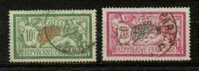 FRANCE Nº 207 & 208 Obl. Centrage - 1900-27 Merson