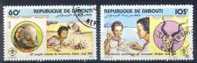 DJIBOUTI Poste 539 à 540 Scout Et Scoutisme & Conférence D´ Abidjan - Used Stamps