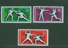 AU0363 Escrime 3026 à 3028 Bulgarie 1986 Neuf ** - Fencing