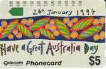 AUSTRALIA $5  AUSTRALIA DAY 1994  ABORIGINAL DESIGN   AUS-095   MINT  SPECIAL PRICE READ DESCRIPTION !! - Australia