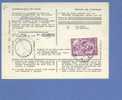 1141 Op Postdokument N° 965 Met Cirkelstempel VILVOORDE Op 31/8/61 - Postkantoorfolders