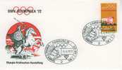 C1440 Hippisme Cachet Illustre Allemagne 1972 Jeux Olympiques De Munich - Reitsport