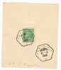 2f Vert Cérès De Mazelin Timbre Seul Sur Feuillet Oblitéré D'un Cachet De PARIS 1 C 27/08/48 Bureau Peu Courant - 1945-47 Ceres Of Mazelin