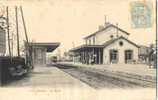 93 - SEINE ST DENIS - BONDY - SUPERBE PLAN DE LA GARE AVEC TRAIN ET PERSONNAGES - Bondy