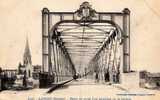33 LANGON Entrée Du Grand Pont Metallique Sur La Garonne, Animée, Ed Gautreau 3526, 191? - Langon