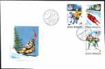 Romania X3, FDC,1992 With Winter Olympic Games Albertville Full Set . - Invierno 1992: Albertville