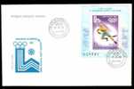 Romania 1979 FDC With Hockey,Olympic Games Lake Placid,Sheet. - Winter 1980: Lake Placid