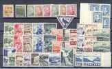 ICELAND VERY NICE  GROUP NEVER HINGED ** (2 STAMPS U) Euro 355.00 - Andere & Zonder Classificatie