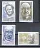 FRANCE, NON DENTELES: 4 TIMBRES PERSONNAGES CELEBRES, 1981-83, SANS CHARNIERES ** - Unclassified