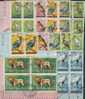 Lot Timbres Afrique > Burundi >  Divers Timbres Burundi  Tous En Bloc De 4  Thèmes Animaux - Usados