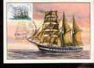 RUSSIE CARTE MAXIMUM NUM.YVERT 4848 BATEAUX GRANDS VOILIERS - Maximumkarten