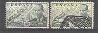 ESPAGNE ,Poste Aérienne ,Yvert N° 200"Hélicoptère", 2 P; ; 2 Exemplaires Aux Nuances Et Format Différents Obl ;TB - Used Stamps