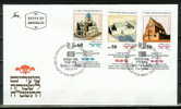 ISRAEL..1987..Michel # 1070-1072...FDC. - FDC