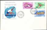 Romania FDC Olympic Games Los Angeles 1984 Rowing Etc. - Sommer 1984: Los Angeles