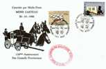 Courrier Par Malle Poste Mons Casteau Du 26-10-1986 - Enveloppe Fdc Cob 2231 Et 2210 - 150ème Anniversaire Des Conseils - 1981-1990