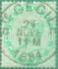 N°39 - 20 Cent. Gris-perle, Obl. Sc Sainte-CECILE 24 Novembre 1884 Centrale.  Rare. -- 1488 - 1883 Leopold II