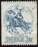 Pays : 452,04 (Suède : Gustave VI Adolphe)  Yvert Et Tellier N° :  653 (o)  Fluorescent - Used Stamps