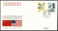 PFTN.WJ-001 CHINA-USA DIPLOMATIC COMM.COVER - Cartas & Documentos