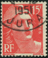 Pays : 189,06 (France : 4e République)  Yvert Et Tellier N° :  813 A (o) - 1945-54 Maríanne De Gandon