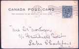 CANADA POST CARD De 1909. MONTREAL Pour LAKE CHARLETOIS - Altri & Non Classificati