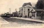 89 CHAMPIGNY SUR YONNE Gare, Intérieur, Train Vapeur, Quais, Animée, Ed JD, 1915 - Champigny