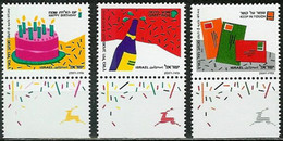 ISRAEL..1991..Michel # 1184-1186..MNH. - Ungebraucht (mit Tabs)