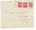 Brief Verzonden Van Quevauchamps Met 2x 749  Naar Frankrijk - Gebruikt