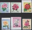 KOREA DPR - COREE DU NORD - 1979 - ROSES YT 1519/1523  + PA 9 MI 1821/1826 NON DENT ** - Roses