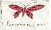 5990 - Papillon - Paillettes - Vlinders