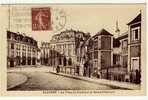 Caisse Epargne Auxerre Avec Place Du Marché Cachet Flamme Foire Expo 11/20 Mai 1929 - Banche