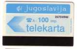 YUGOSLAVIA - Old & Rare Magnetic Card Autelca System 100. Units * Jugoslavija Jugoslawien Jugoslavia - Autres - Europe